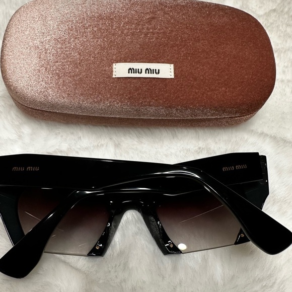 Miu Miu Glitter Black Sunglasses